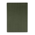 Pościel adamaszkowa pasek 1 cm 160x200+2x70x80 Zgniła Zieleń Premium