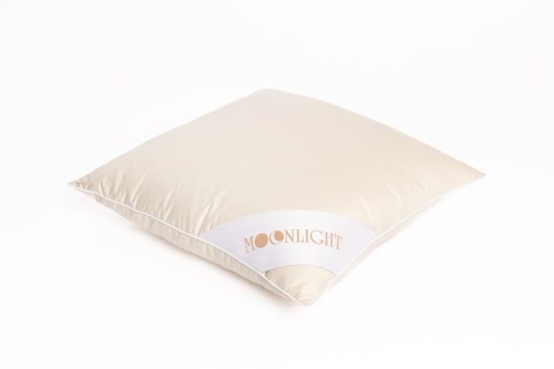 Poduszka puchowa 50x80 elegancka satynowa Moonlight Notte