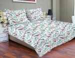 Pościel satynowa 140x200+70x80 flamingi 15A Premium Matex