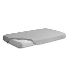 Prześcieradło jersey 200x220 z gumką Szare Premium