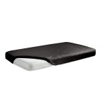 Prześcieradło jersey 120x200 z gumką Czarne Black Premium 