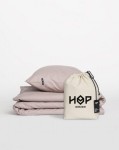 Pościel 160x200 bawełniana brudny róż Premium Pure Hop Design