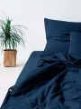 Pościel 160x200 bawełniana granatowa Premium Pure Hop Design