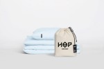 Pościel 200x220 bawełniana błękitna Premium Pure Hop Design