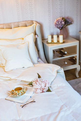 Kołdra puchowa 200x220 zimowa 80% puch Comfort Ludwika