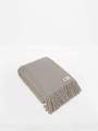 Pled wełniany ziemisty szary YETI 100% wełna z Nowej Zelandii Hop Design