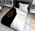 Pościel na prezent 160x200 + 2x70x80 King Queen dla Pary 3608A Holenderska Holland