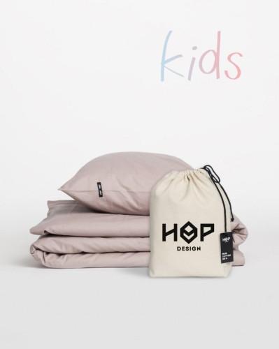 Pościel dziecięca 110x125 + 40x60 do łóżeczka brudny róż KIDS PURE Hop Design