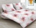 Pościel satynowa 200x220+2x70x80 czerwone kwiaty 17A Premium Matex