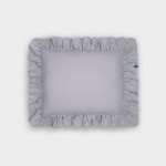 Poszewka na poduszkę z falbanami bawełniana Szara BOHO Pure Hop Design