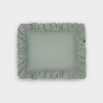 Poszewka na poduszkę z falbanami bawełniana Szałwiowa zieleń BOHO Pure Hop Design