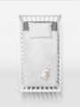 Pościel zestaw dla dziecka 100x135 + 40x60 do łóżeczka biała KIDS PURE Hop Design