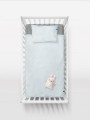 Pościel dziecięca 90x120 + 40x60 do łóżeczka Błękitna KIDS PURE Hop Design