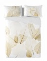 Pościel z bawełny egipskiej 160x200+2x70x80 Złote Liście Boho 18 perkal Prestige